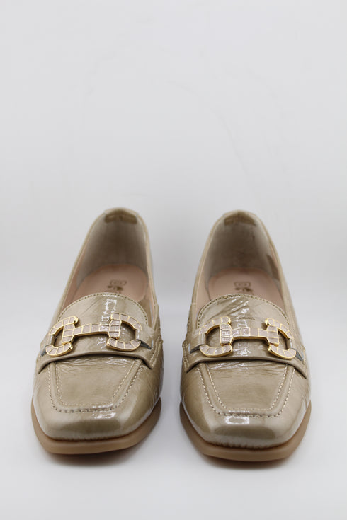 DFC Relax Patent Leather Block Heel Loafers